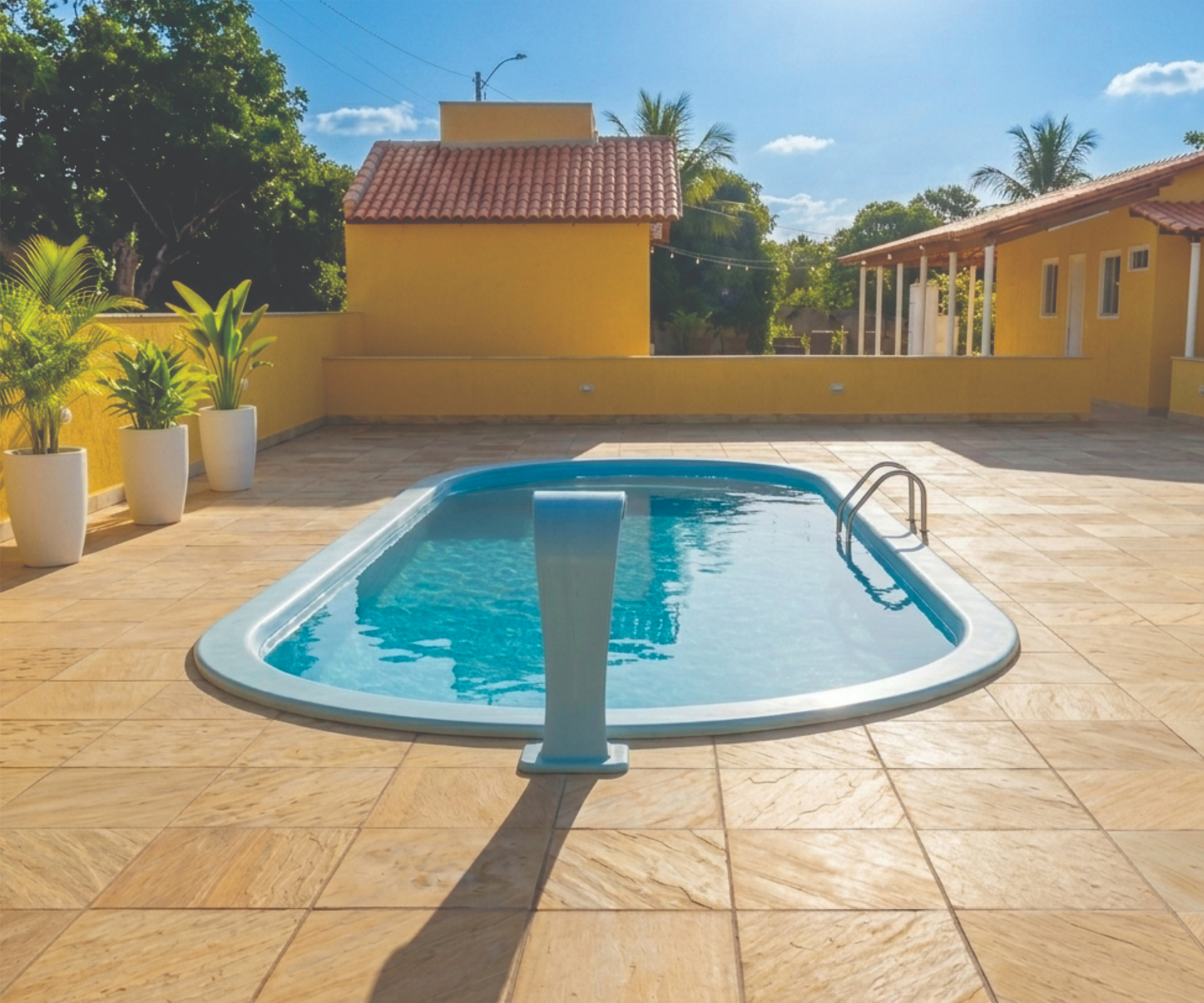 Área da piscina